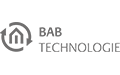 Graues Logo der Marke BAB Technologie