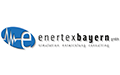 Schwarz-blaues Logo der Marke Enertex Bayern